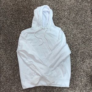 Plain white hoodie